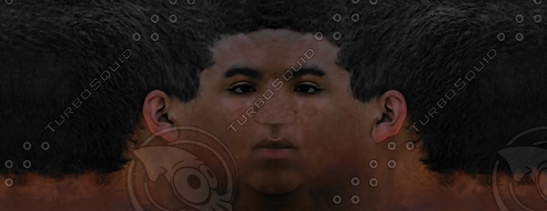 3d head face - Textured Face by 3DUniverse Pro